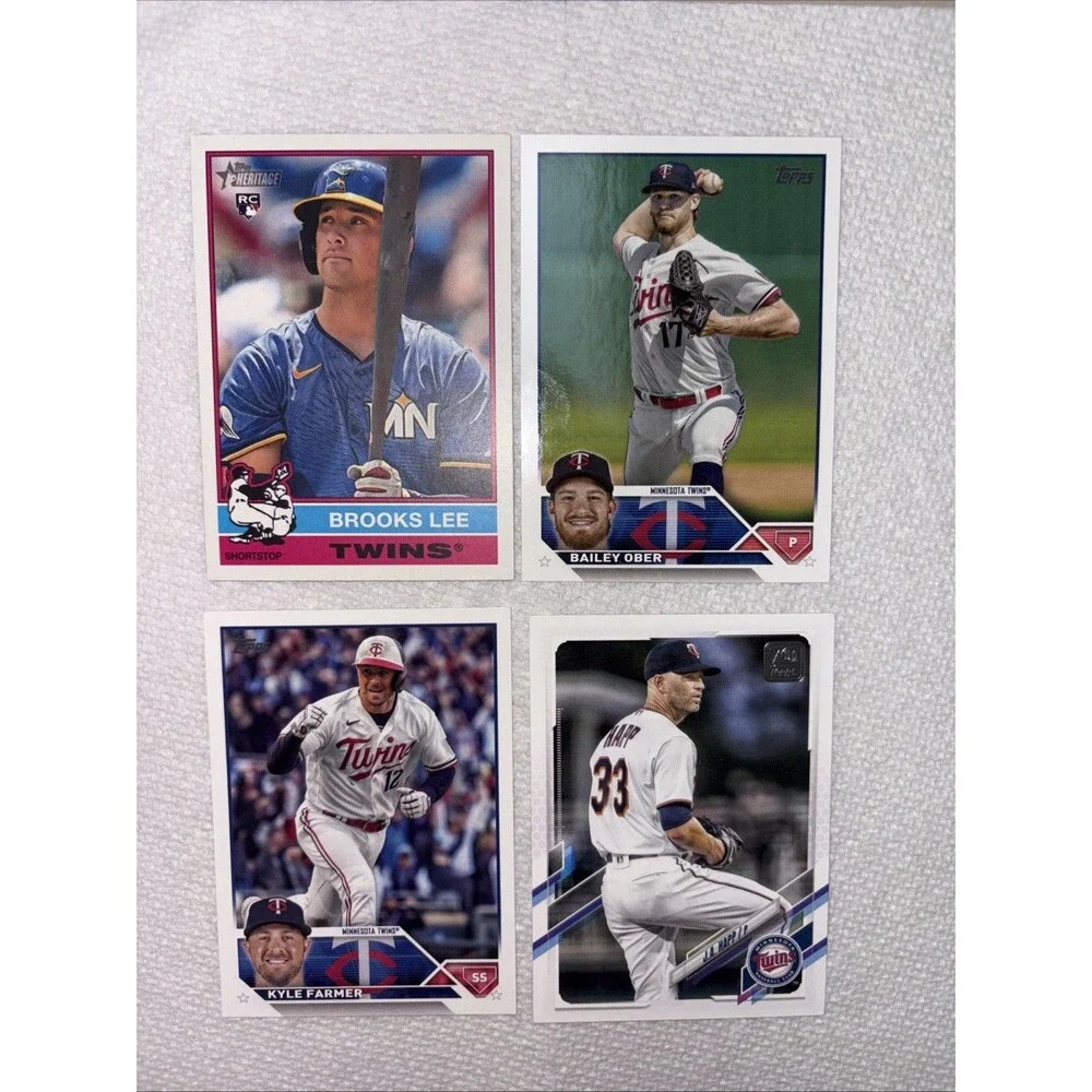 Minnesota Twins Card Lot + Brooks Lee + Ober + Cubbage – 14 Cards